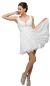 V-Neck Ruched Bodice Short Homecoming Bridesmaid Dress in Off White